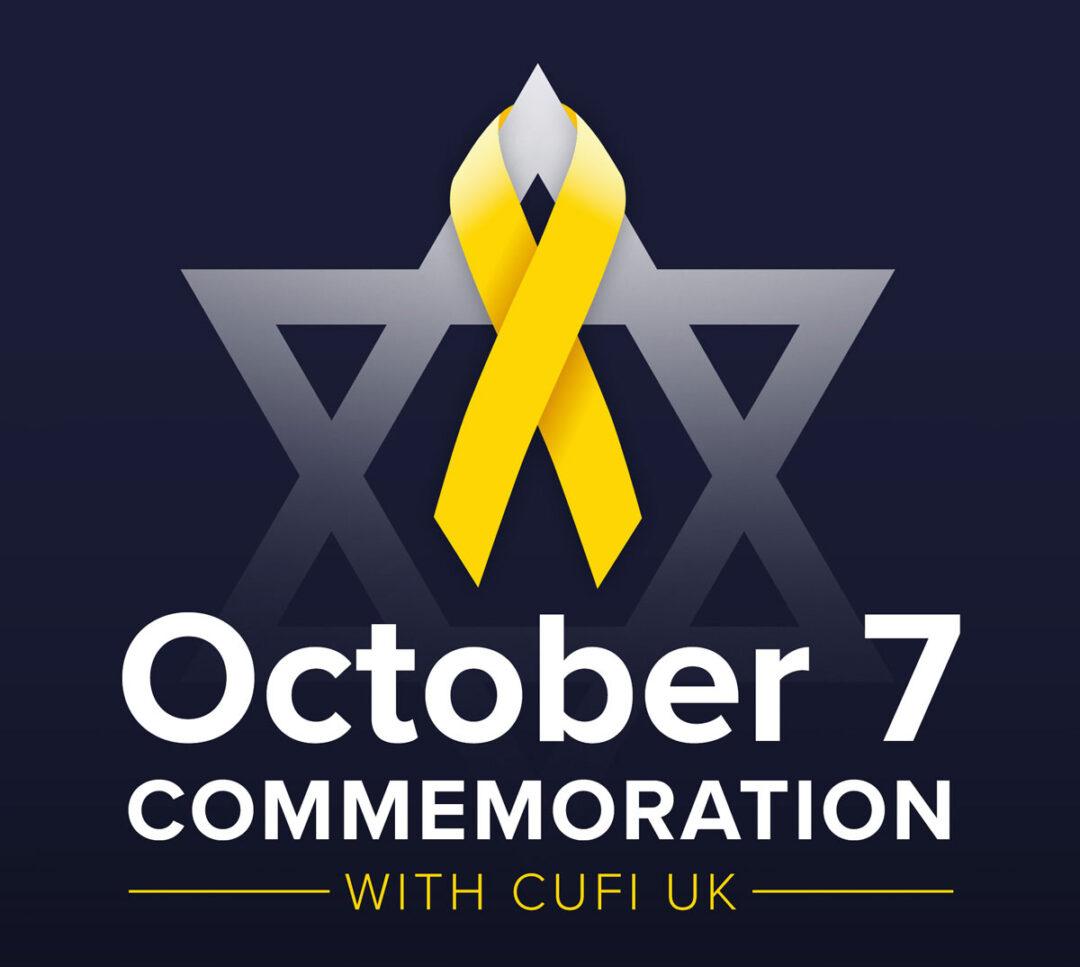Remember october 7th with cufi christians united for israel