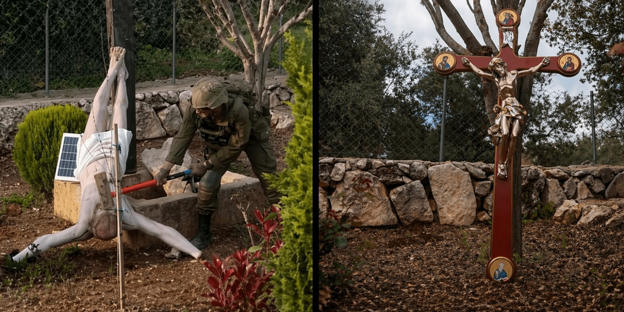 A vandalised crucifix: Rejecting collective blame against Israel